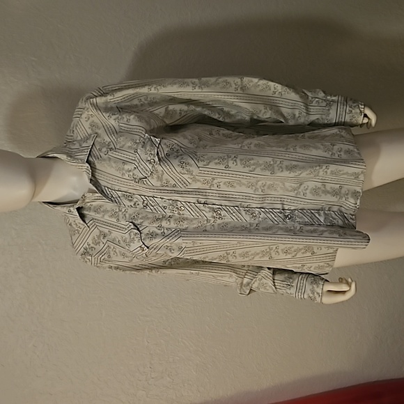 Vintage YOUNG BLOODS Cowboy Core Floral Western Oversized Snap Shirt - Picture 3 of 8